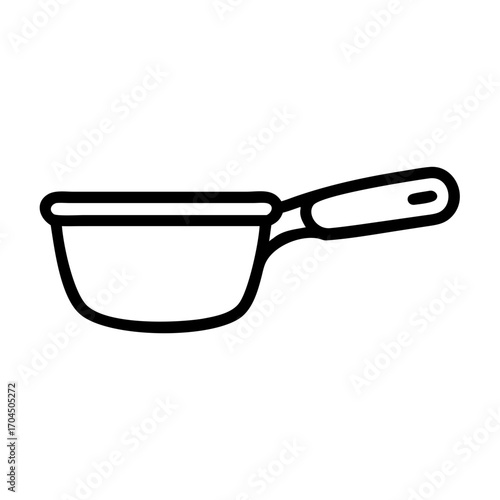 Minimal outline saucepan icon vector scalable cookware kitchen utensil cooking illustration eps Free Download Minimal outline saucepan icon vector scalable cookware kitchen utensil cooking illustration eps - GFXLoad