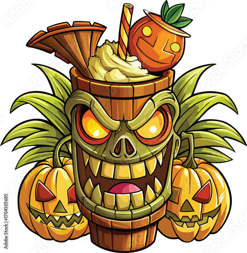 Pumpkin Pina Colada Halloween Pumpkin Pina Colada