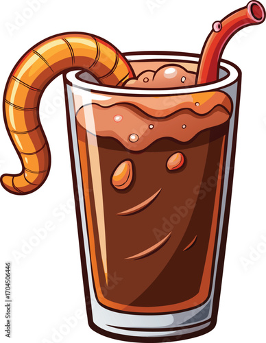 Creepy Root Beer Creepy Root Beer Worm Drink