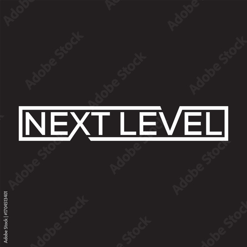 Abstract modern Next level logo template  vector graphics for business and company identity 