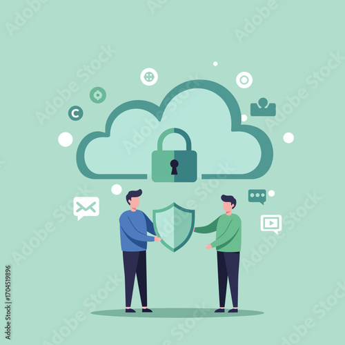 Cloud Security Protecting Data with Digital Shield and Collaborative Effort