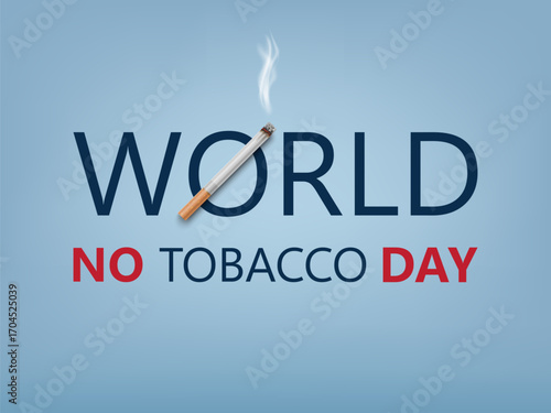 World No Tobacco Day banner design. World No Tobacco Day. Creative design with nice quote. poster, banner, website. No Smoking Day Banner. vector illustraton