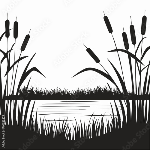 Tableau sur toile Swampy coast