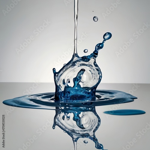 water splash isolated on white background