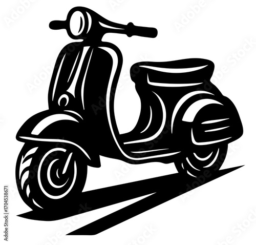 Vintage Italian scooter in a classic design