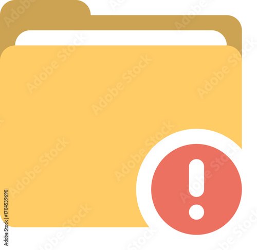Folder Alert Icon