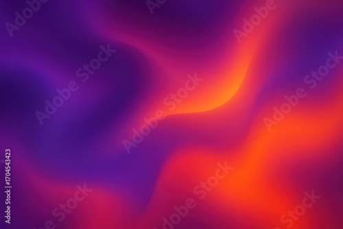 Artistic gradient mesh background with flowing purple and orange transitions for digital creativity