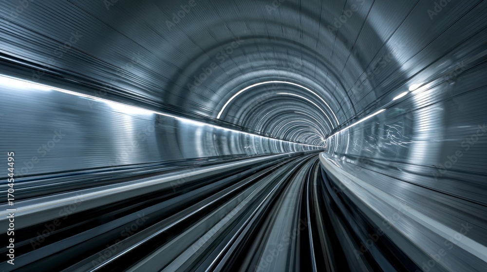 Obraz premium Underground tunnel perspective