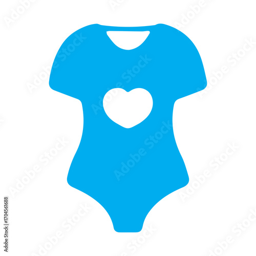 Baby Bodysuit With Heart Icon