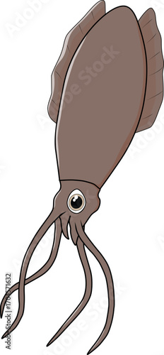 A friendly and funny squid introduces itself