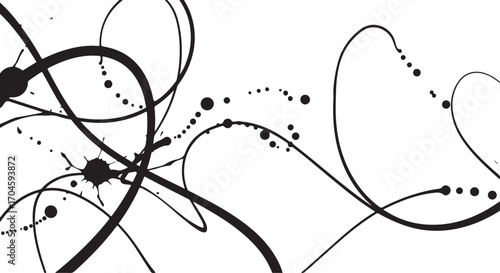 Abstract Ink Splatter Design