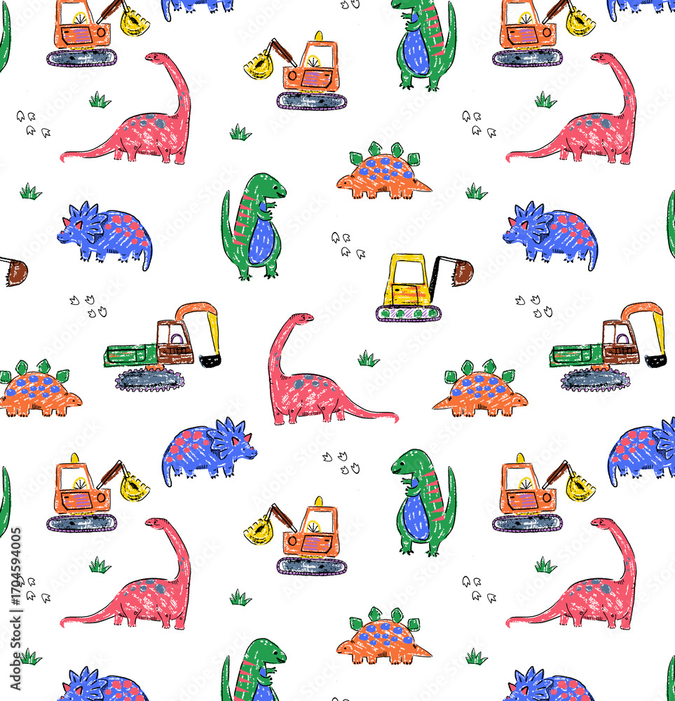 seamless pattern with toys seamless pattern with toys