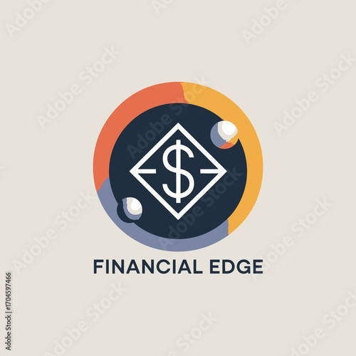 This logo showcases a modern representation of financial technology, featuring a dollar sign and geometric elements, suitable for fintech branding or services.