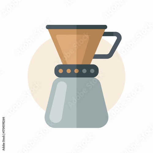 A trendy coffee dripper with a distinctive design featuring a high-quality construction that ensures a perfect brew every time while adding elegance to your kitchen.