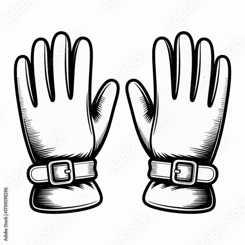 This image features elegant vintage gloves, highlighting timeless fashion, suitable for vintage fashion promotions and thematic design projects focused on elegance.