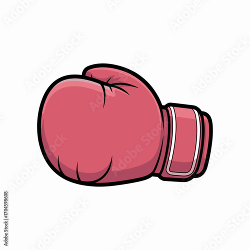 This image showcases a stylish pink boxing glove, symbolizing empowerment and the tenacity of athletes dedicated to their sport in a visually appealing format.