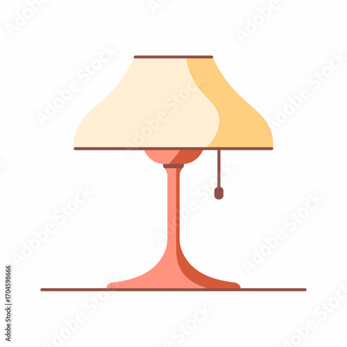 This classic table lamp is designed with a decorative shade that enhances any living space, providing both functionality and style while creating a cozy atmosphere.