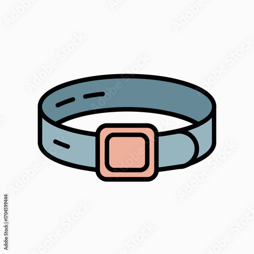 Showcasing an elegantly designed blue pet collar with an adjustable strap, this accessory combines comfort and style for discerning pet owners seeking quality.