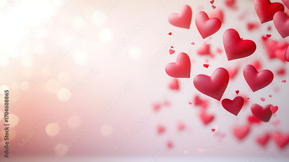 Obraz premium Delicate heart shaped decorations