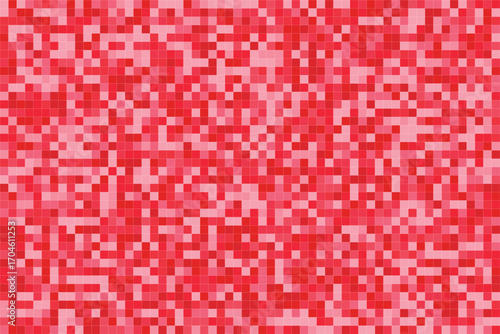 Vector background design with red gradient small squares, arranged neatly in repeating pattern, perfect for creative projects, textile prints, digital graphics, or abstract decoration.