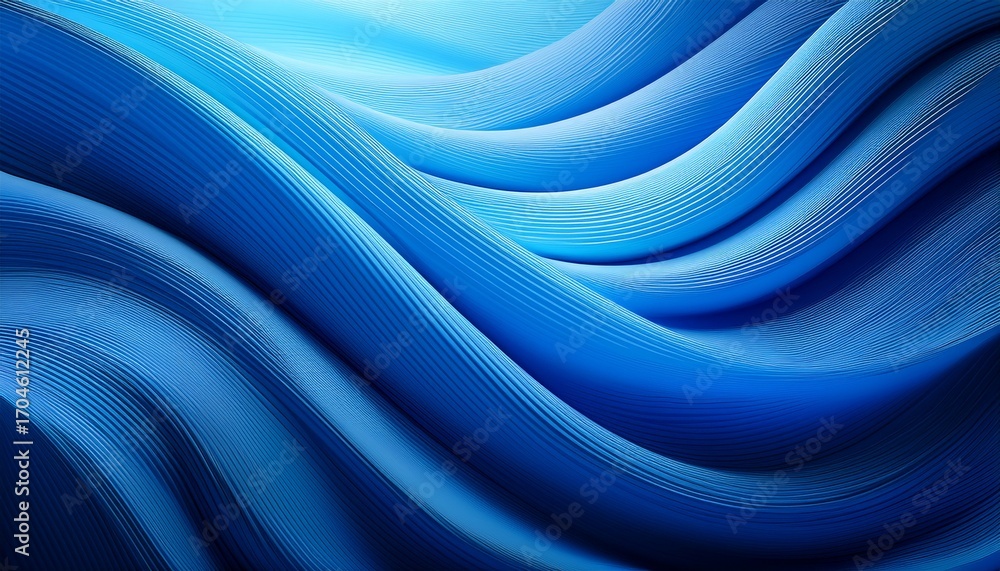 Obraz premium Abstract Blue Waves Background Design