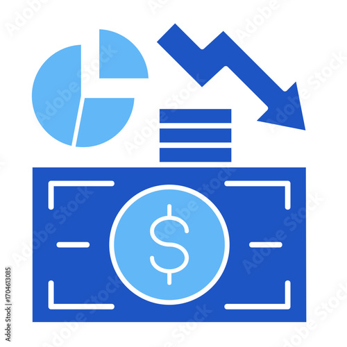 Debt  Icon Element For Design	