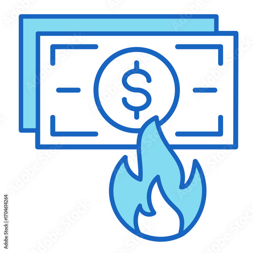 Burning  Icon Element For Design	