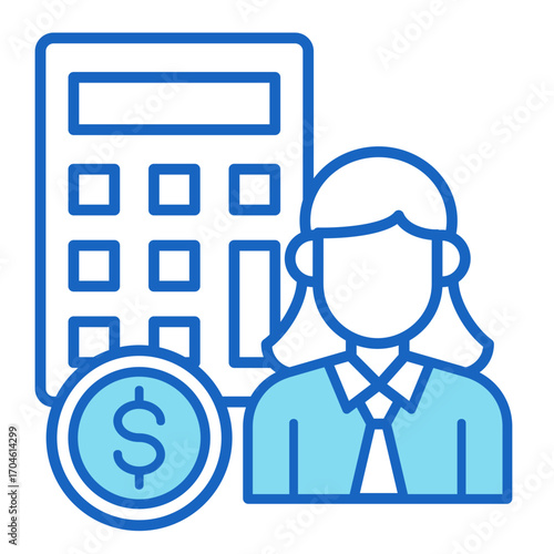 Accountant  Icon Element For Design	