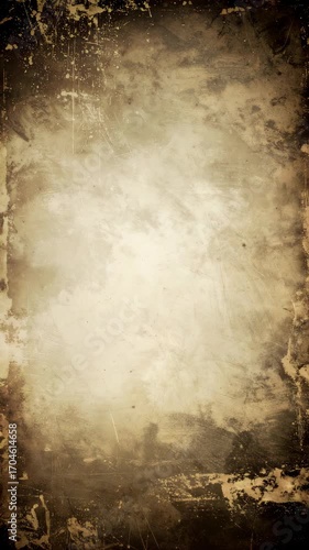 Distressed and aged paper texture with sepia tones, scratches, stains, and rough edges, perfect for backgrounds, overlays and adding vintage effects