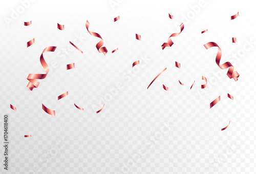 Dynamic falling rose gold confetti pieces creating a festive and elegant atmosphere, ideal for birthday parties, New Year's Eve, or any joyous celebration background