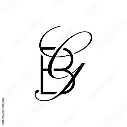 initial letter b with g script logo