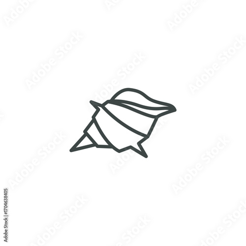 Sea shell logo EPS template icons vector illustration transparent background
