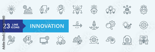 Innovation icon pack Illustration vector 