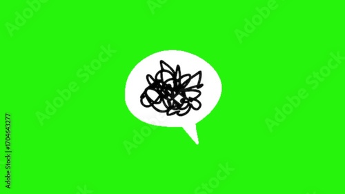 Anger bubble text on a white background