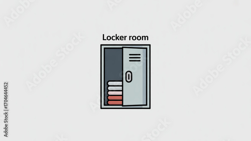 Find the perfect locker room illustration for your project school gym storage metal door interior design needs