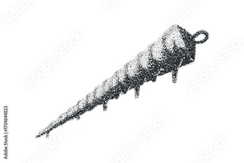 Conical Ancient Weapon. Vector hand drawn illustration