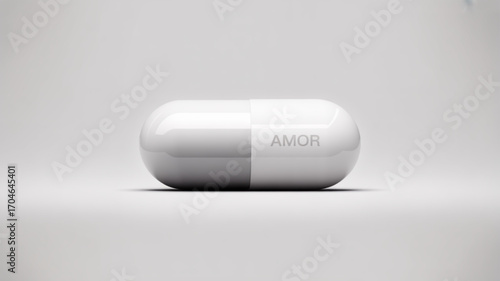 Amor love pill capsule medication pharmaceutical treatment health wellness supplement remedy cure aid 100char