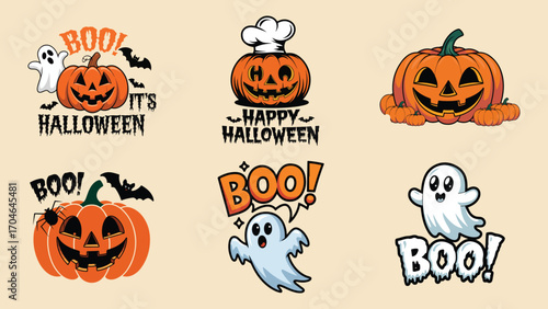 Spooky halloween t shirt design with classic horror elements