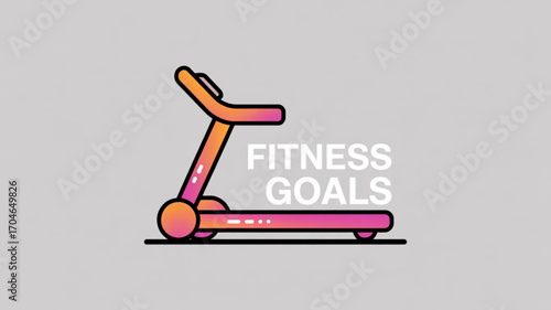 Treadmill fitness goals cardio workout at home gym exercise equipment running machine for healthy lifestyle