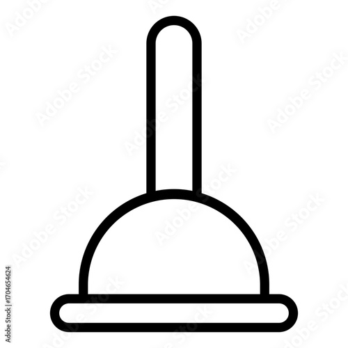 Plunger Outline Icon
