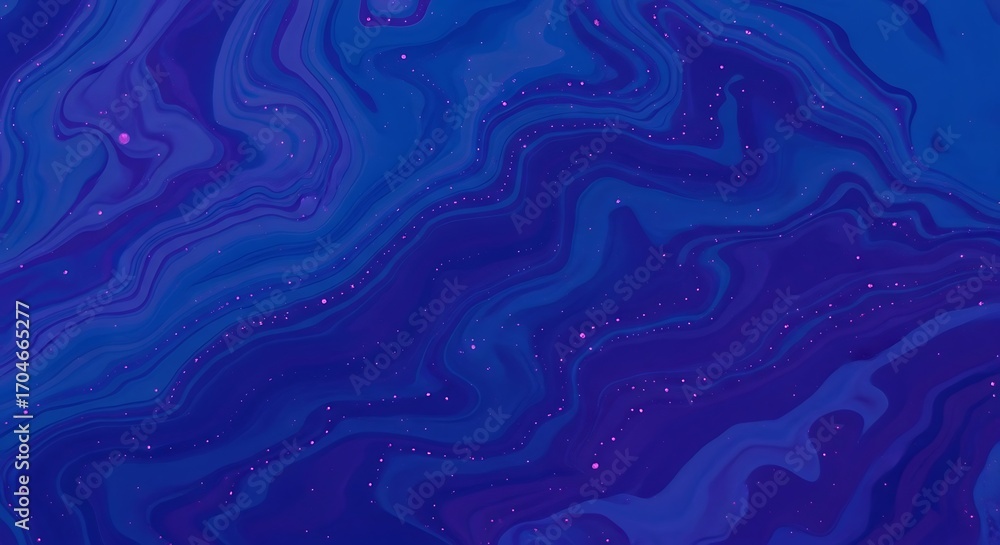 Obraz premium Abstract Blue Liquid Flowing Pattern.