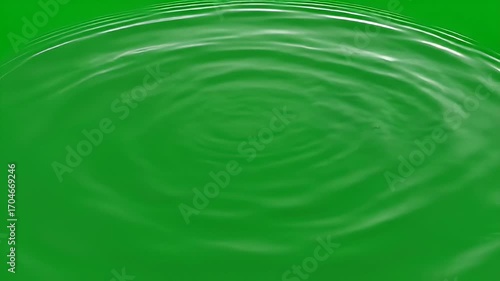 Water Splash Ripple Effect Slow Motion Green Screen Background with Dynamic Waves and Spray