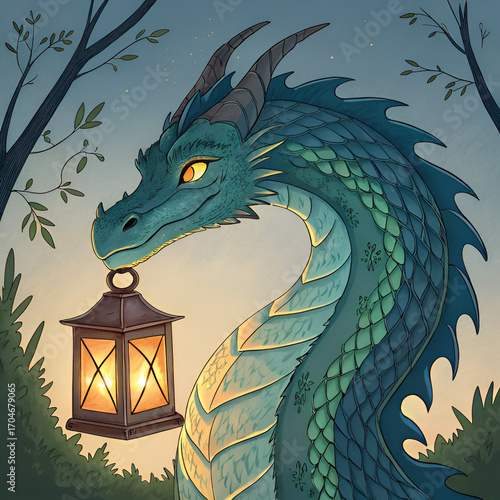 dragon in the night
