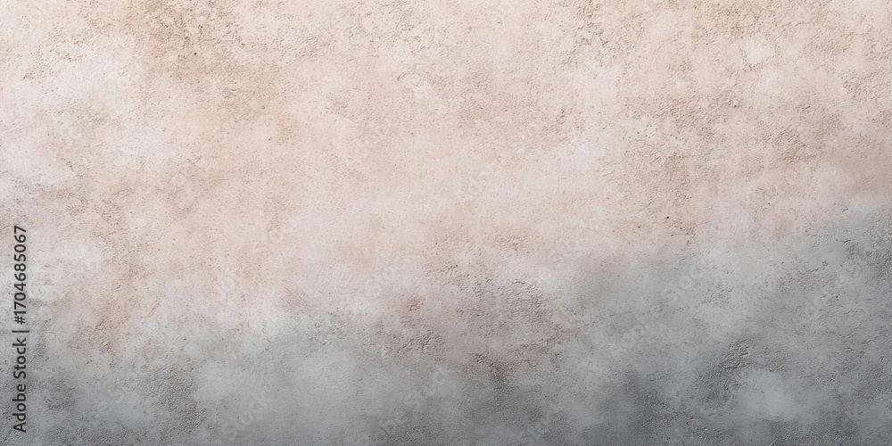 Obraz premium Textured wall with dusty pink upper section blending into irregular gray lower section creating a subtle gradient effect