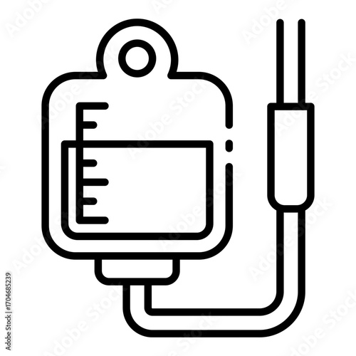 infusion icon used during fluid therapy in patient hospital care