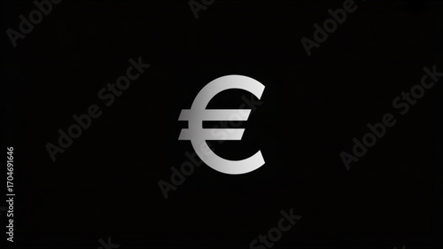 Euro currency symbol icon vector illustration for finance business and global economy market design 100