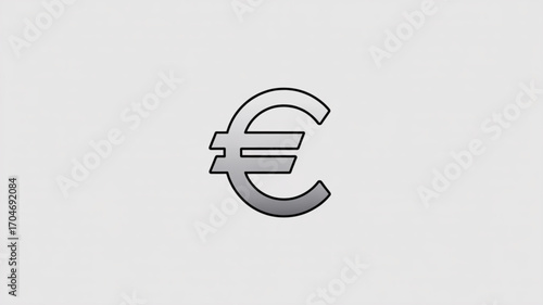 Euro currency symbol vector graphic design for finance and business related projects and presentations online