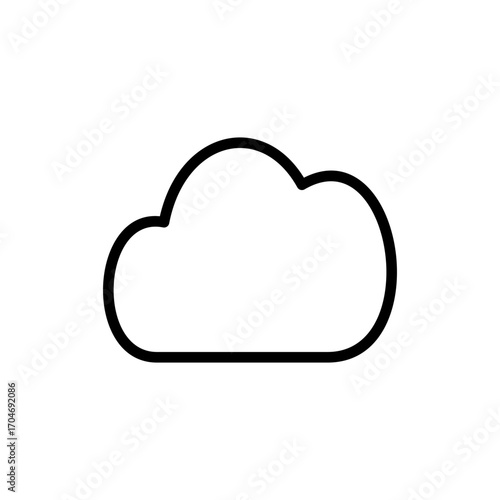 Cloud icon symbol for apps and websites. cloud sign and symbol