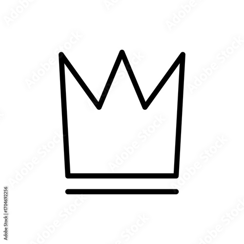 Crown icon symbol for apps and websites. crown sign and symbol