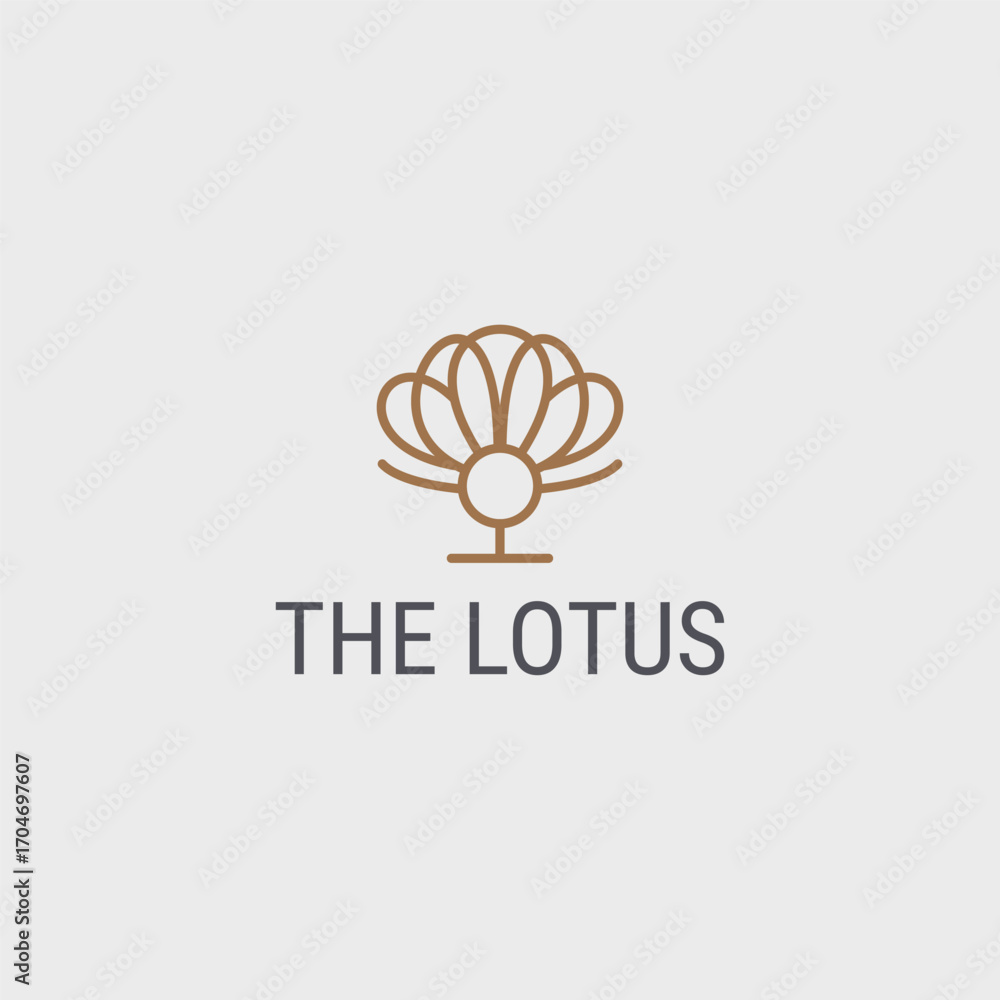 Fototapeta premium Lotus logo template vector illustration design
